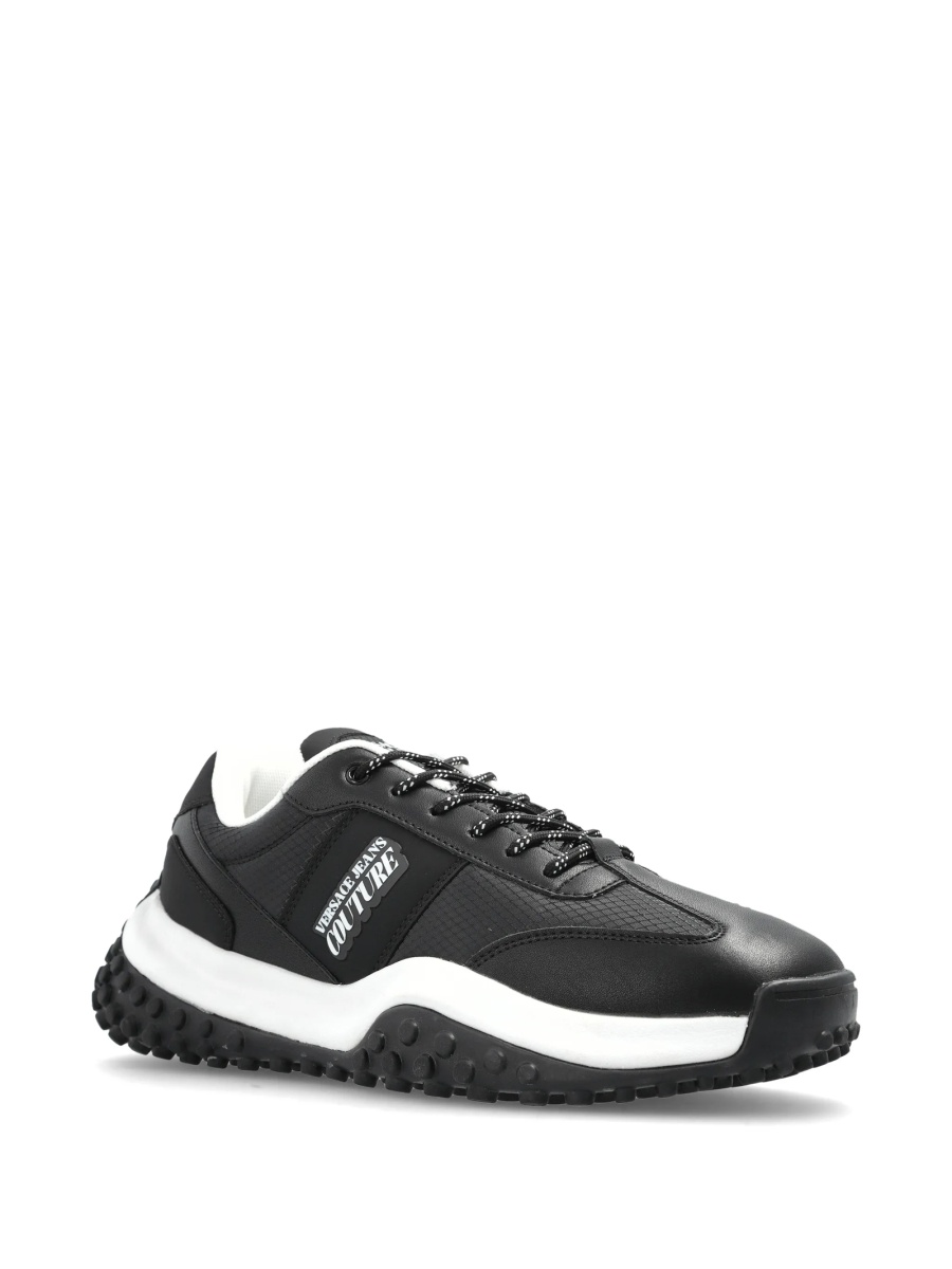 Sneakers Versace Jeans Couture negri din material textil - Img 2