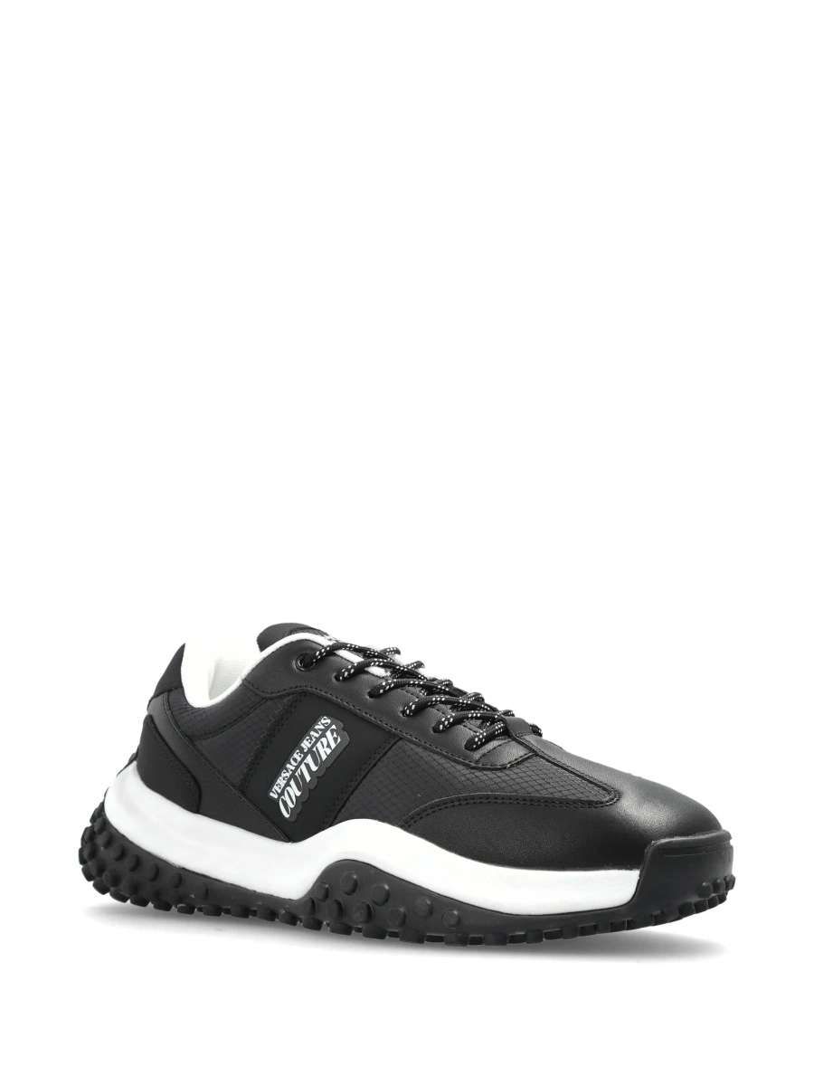 Sneakers Versace Jeans Couture negri din material textil - Img 2