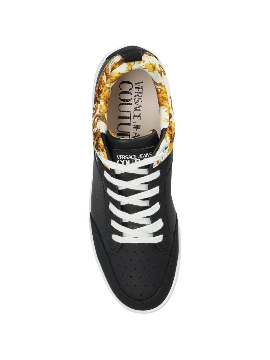 Sneakers Versace Jeans Couture negri din piele - Img 4