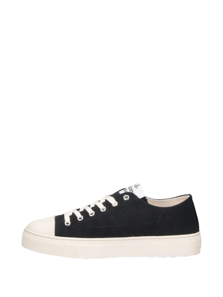 Sneakers Vivienne Westwood negri din material textil - Img 5