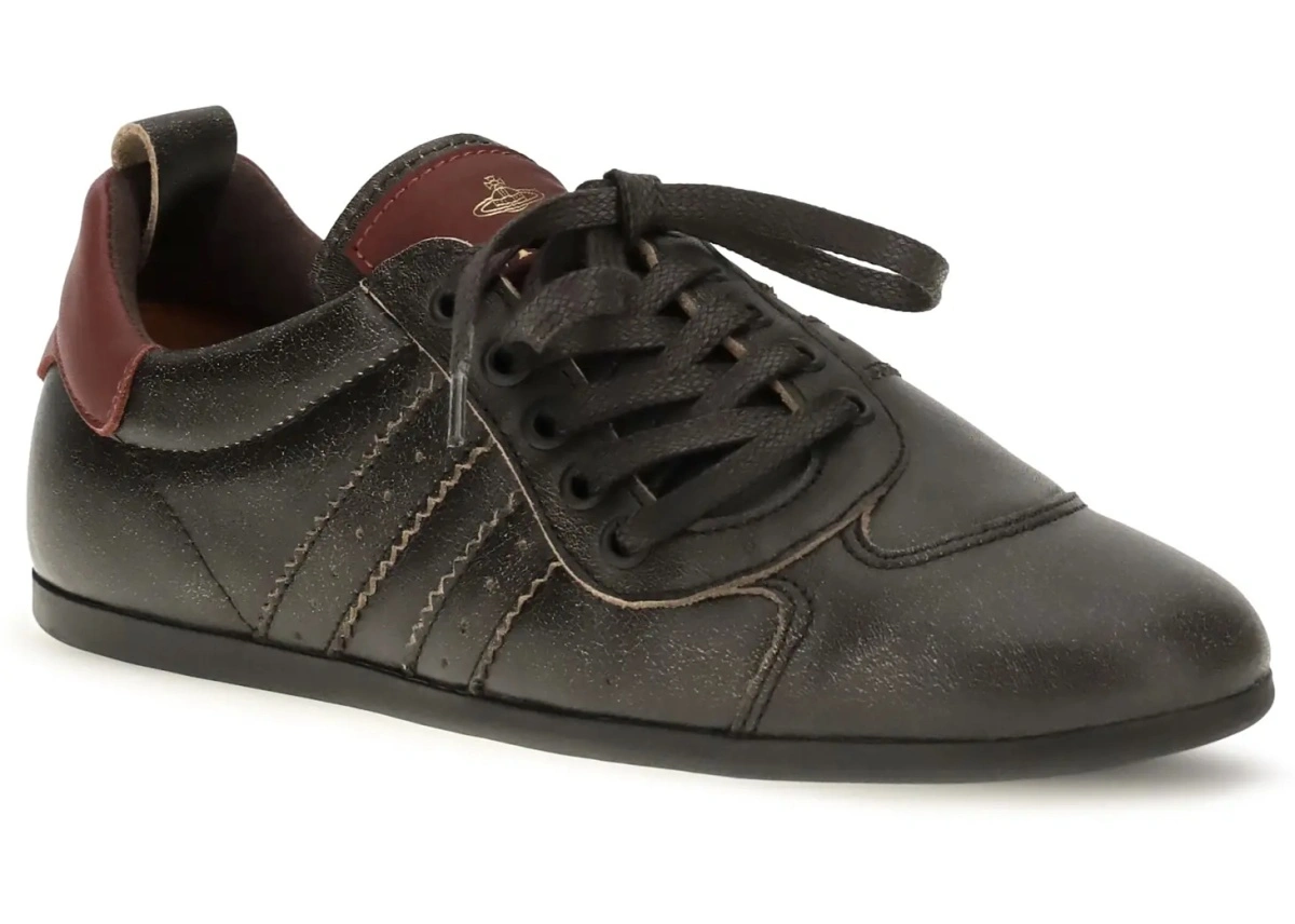 Sneakers Vivienne Westwood negri din piele - Img 2