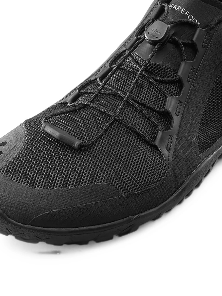 Sneakers Vivobarefoot negri din piele eco si plasa - Img 4