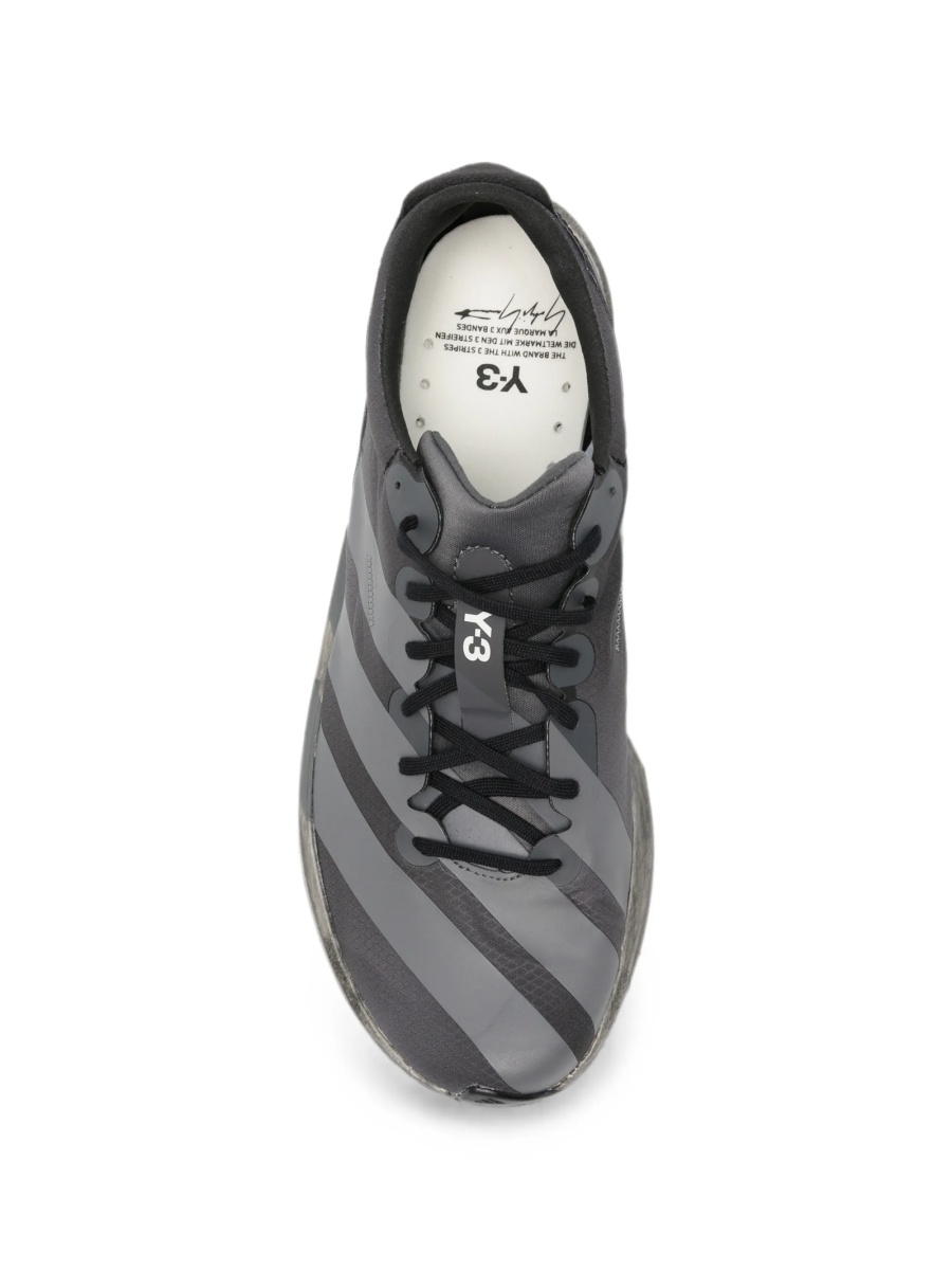 Sneakers Y-3 gri din poliuretan - Img 4