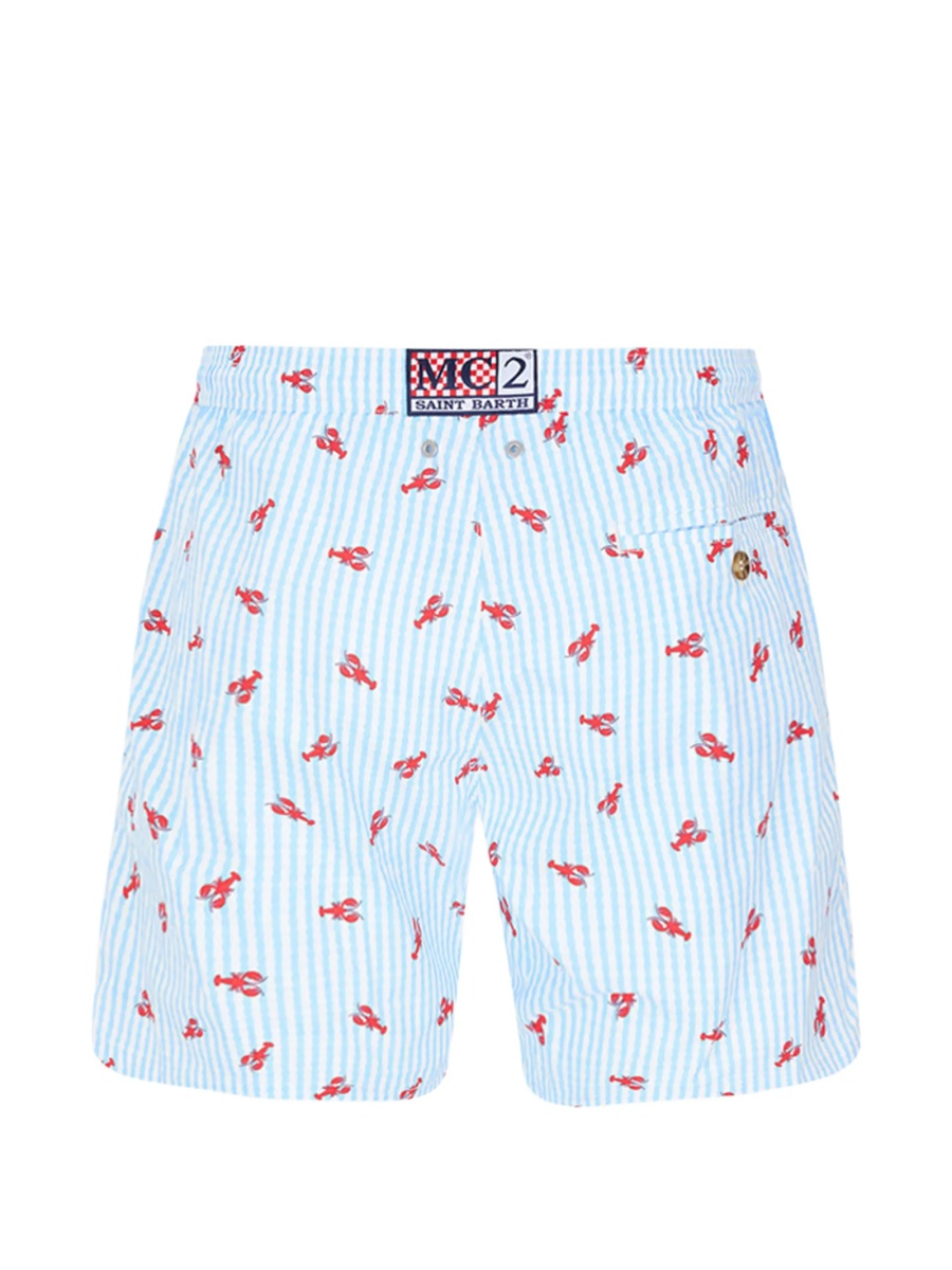 Sort de baie Mc2 Saint Barth albastru din polyester - Img 3