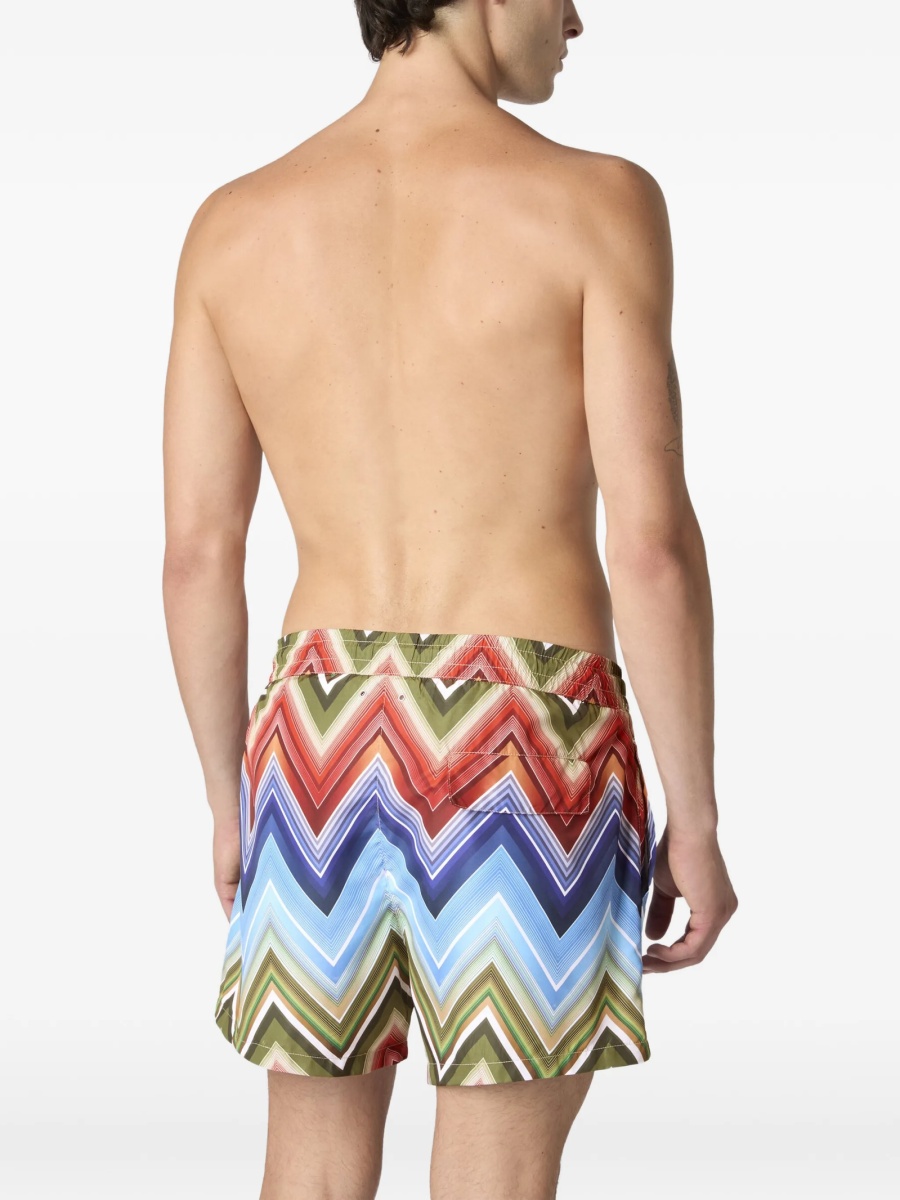 Sort de baie MISSONI BEACHWEAR albastru din polyester - Img 4