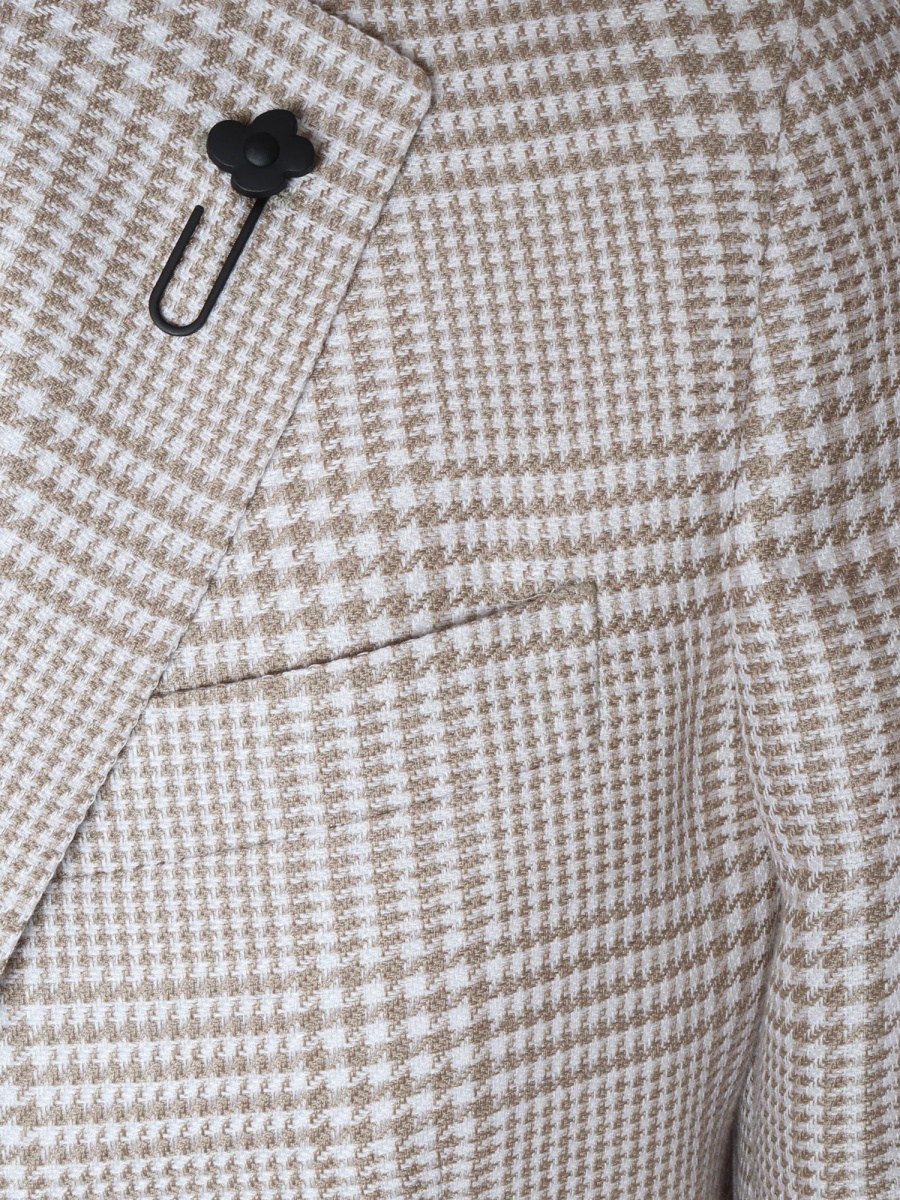 Tartan single-breasted blazer - Img 2