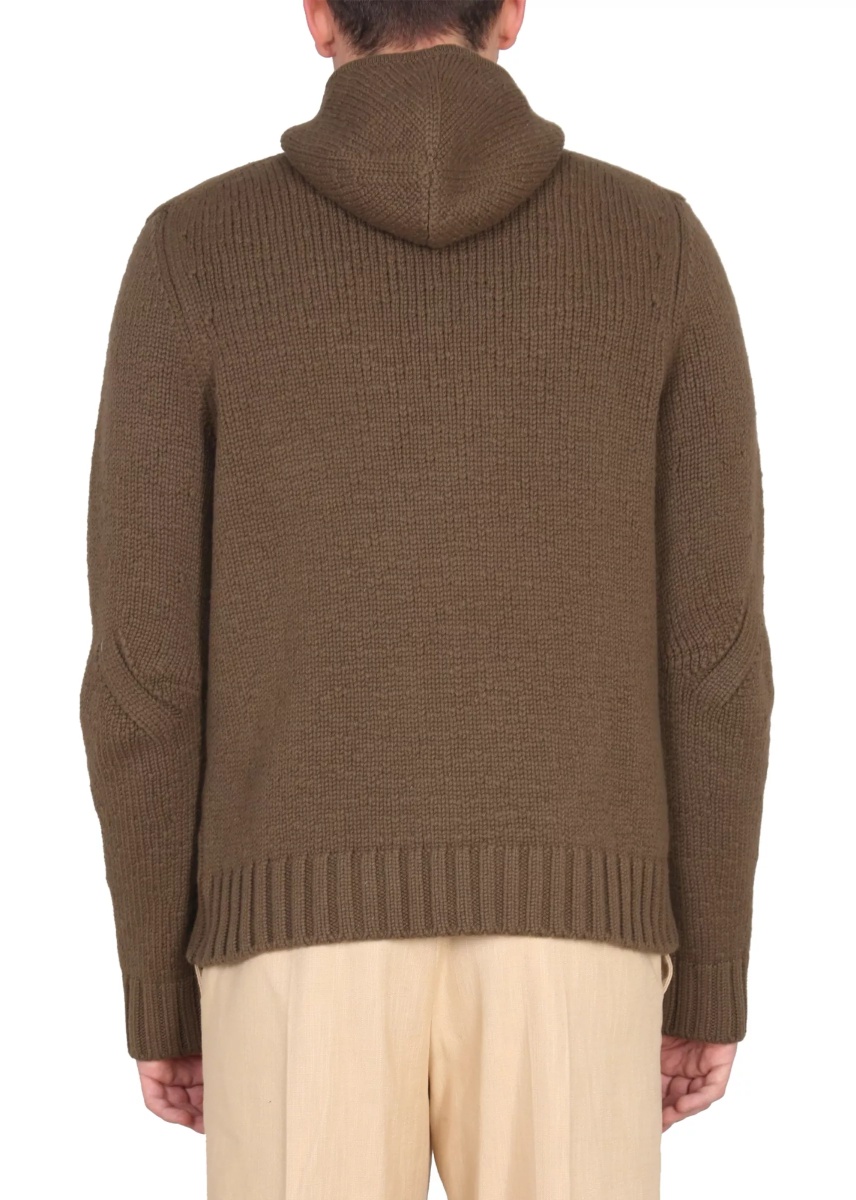 Textured Jersey With Hood - Img 3