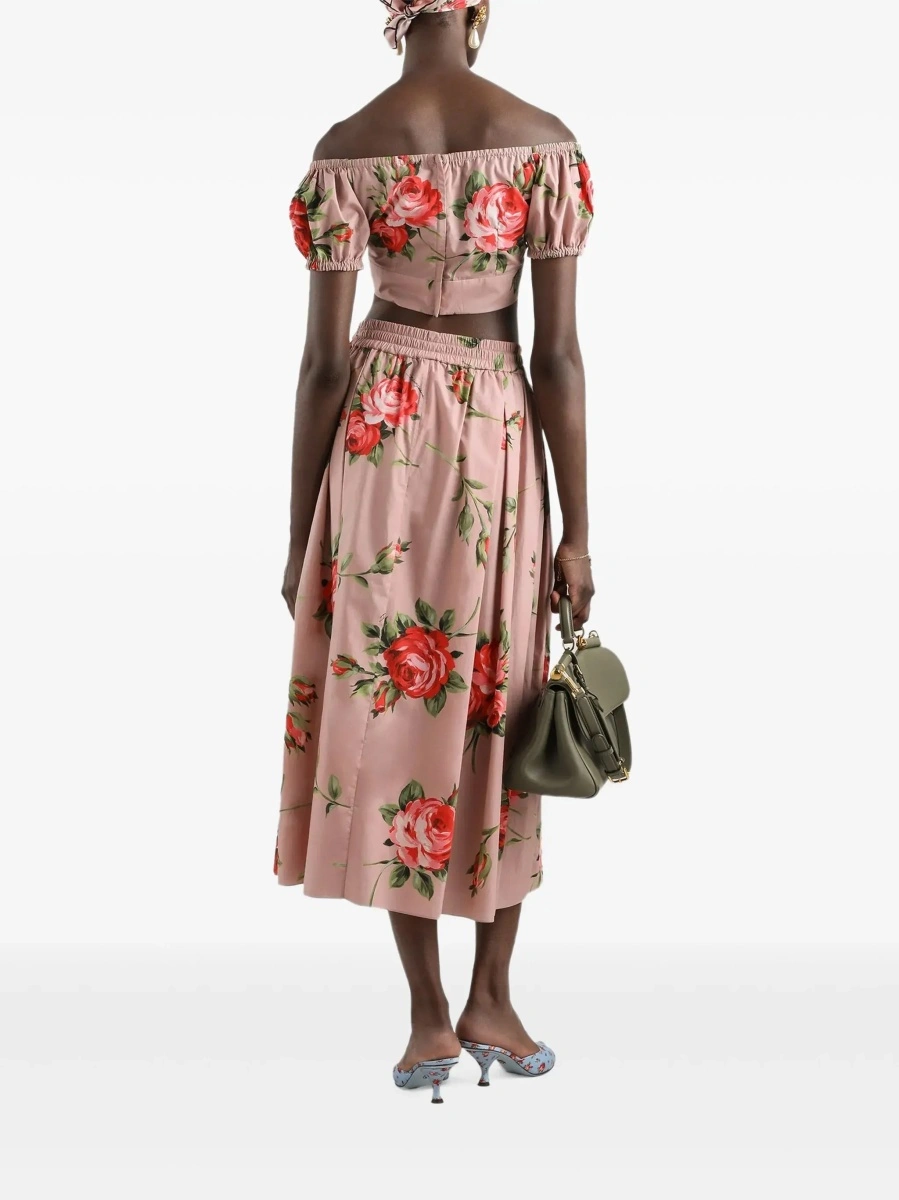 Top Dolce &amp; Gabbana roz din bumbac - Img 5