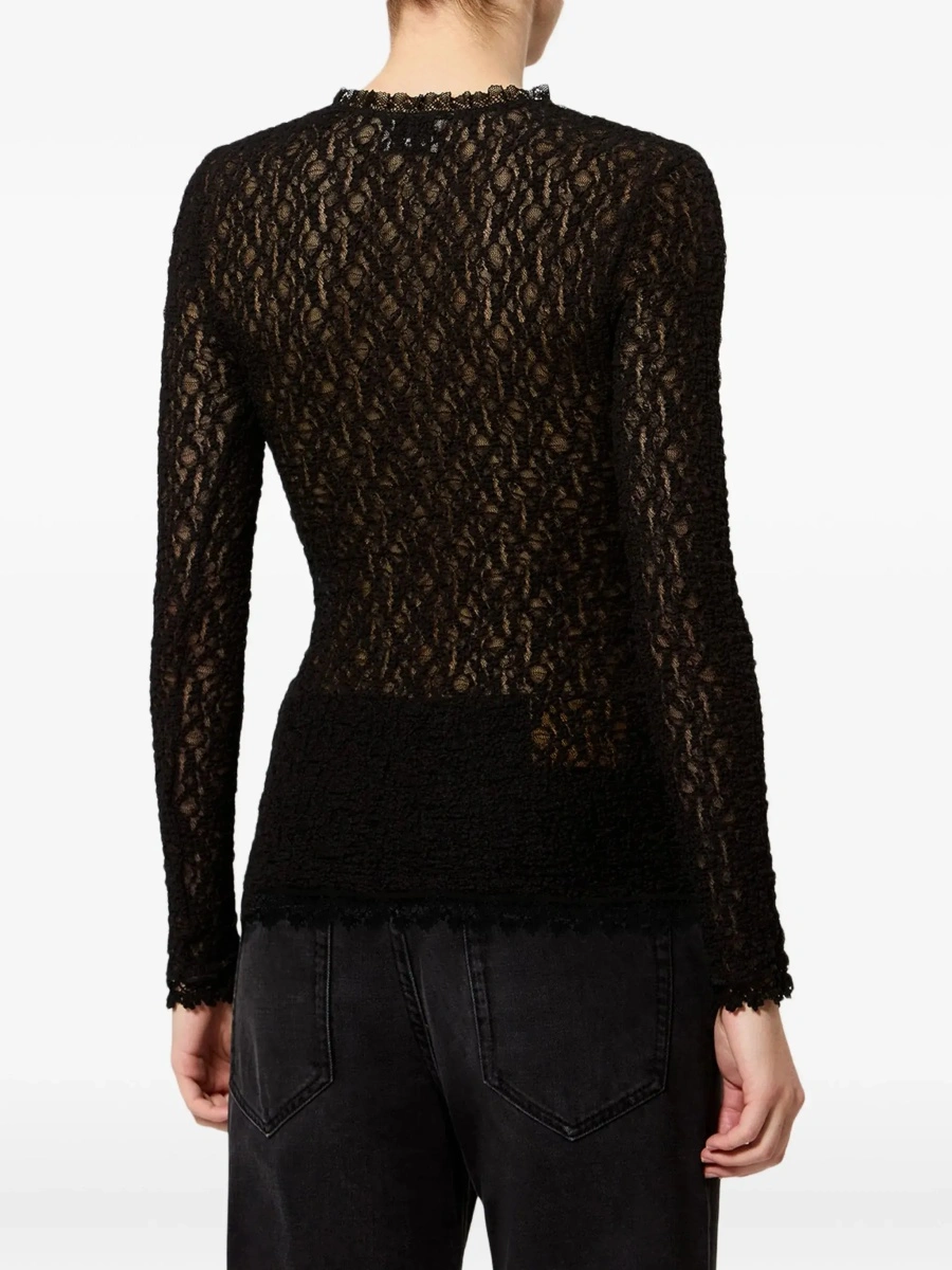 Top Isabel Marant negru din bumbac - Img 7
