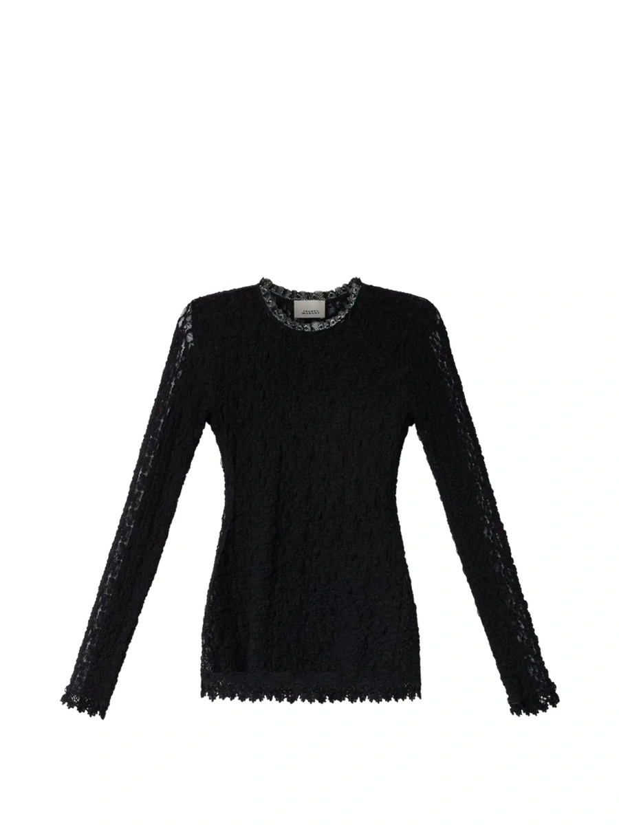 Top Isabel Marant negru din bumbac - Img 8