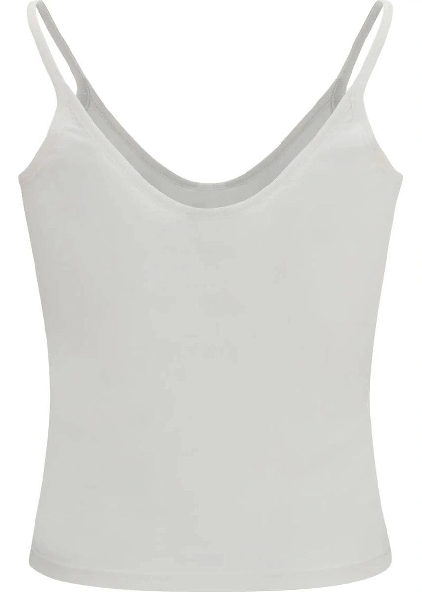 Top Tom Ford alb din matase si jerse - Img 2
