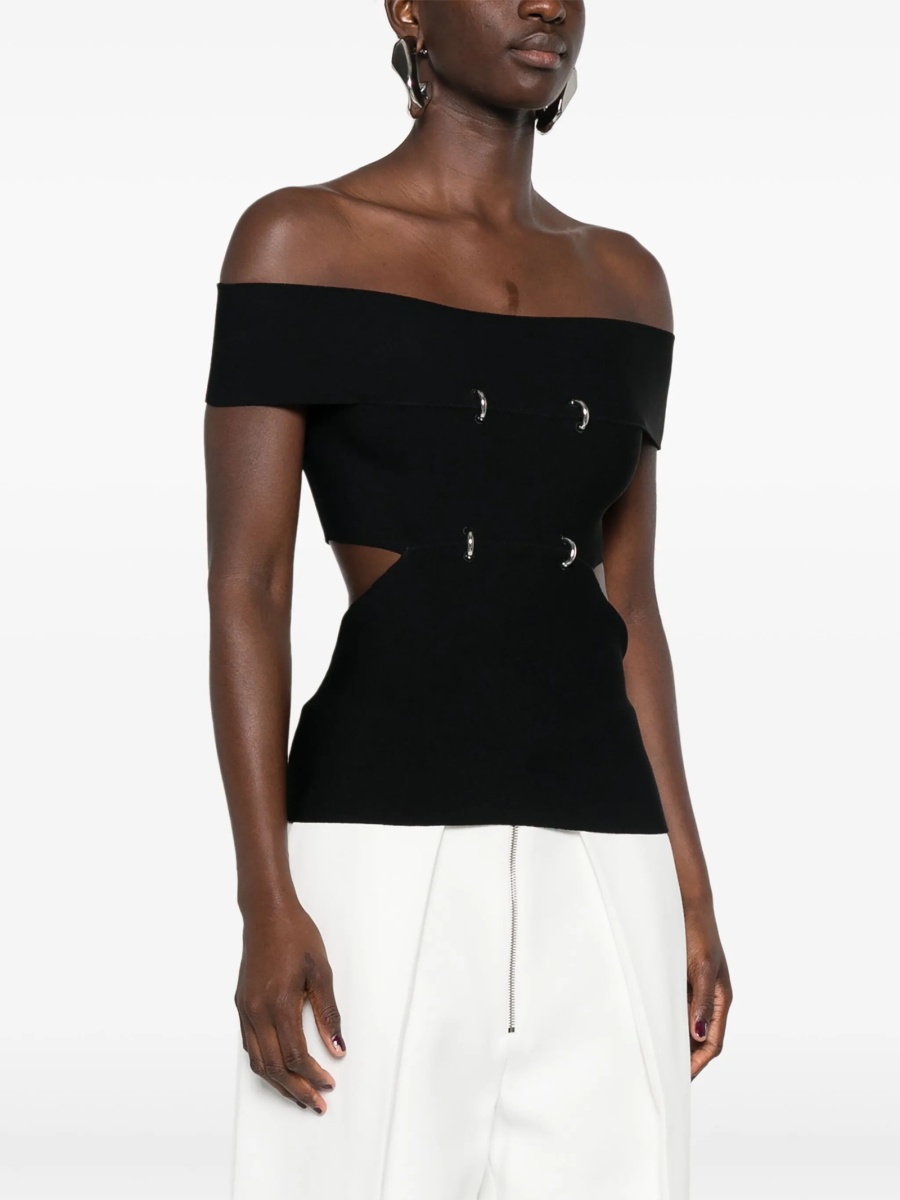 Top tricotat Alexander McQueen negru - Img 3