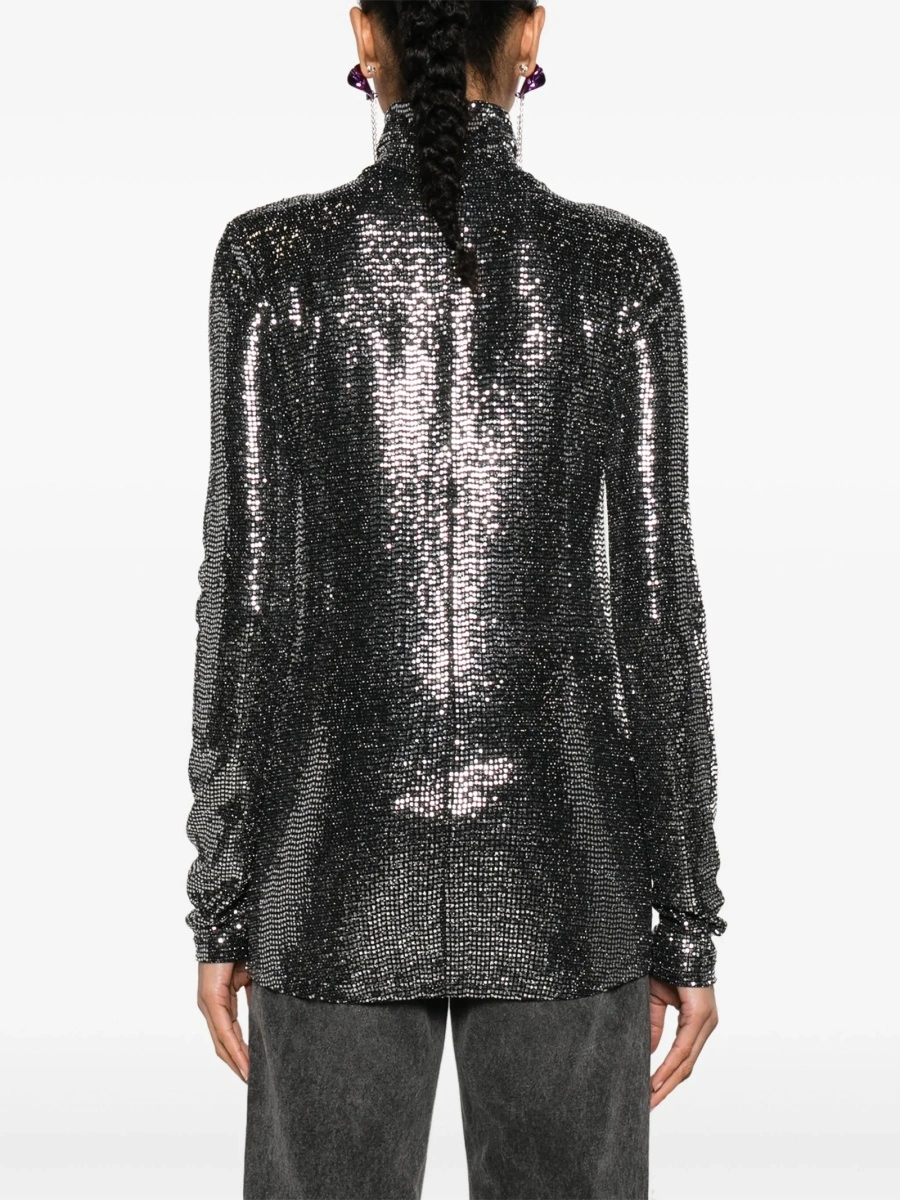 Top tricotat Isabel Marant negru - Img 4