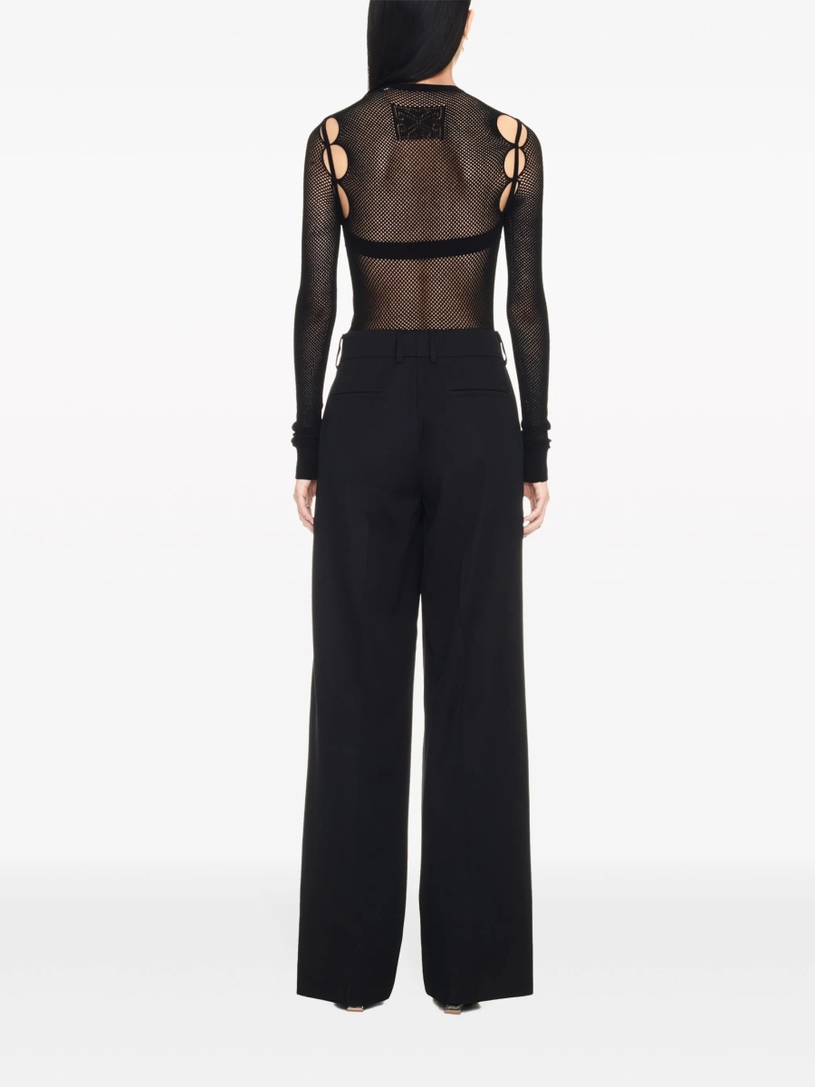 Top tricotat Off-White negru - Img 4