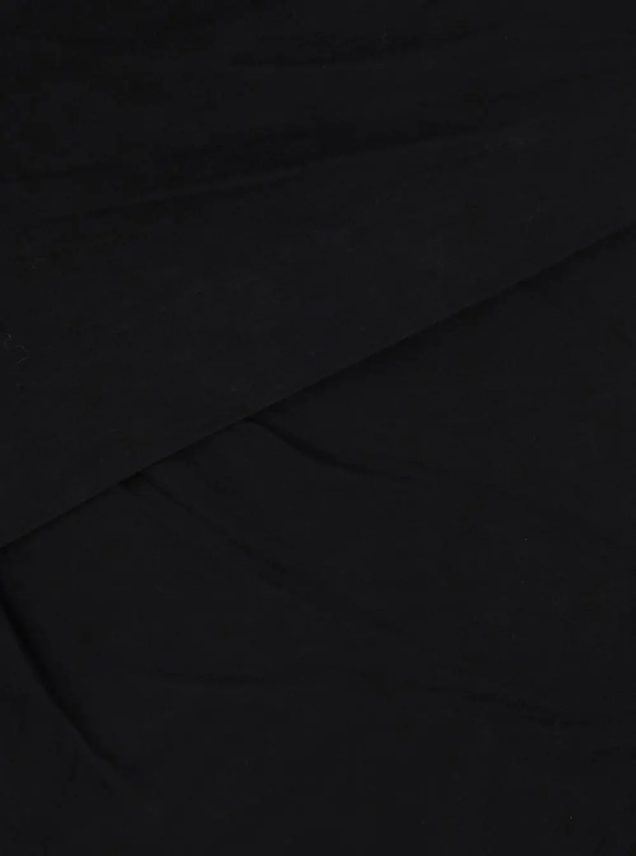 Topuri 'Dressi' Black Top with draped motif on the front in viscose for women - Img 3
