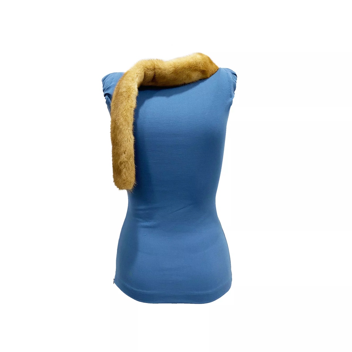 Topuri Dsquared2 Mink Collar Sleeveless Top - Img 2