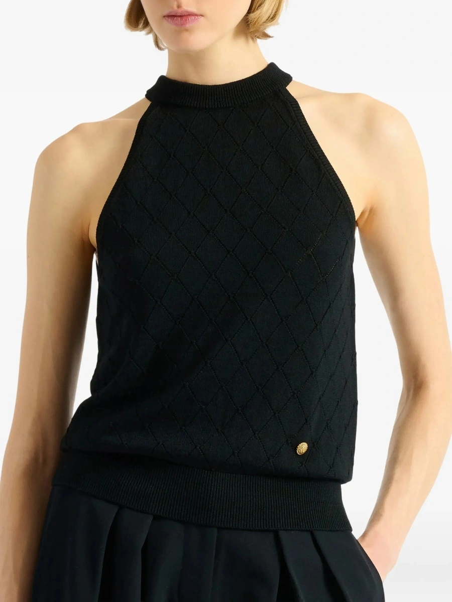 Topuri Sleeveless wool crewneck Top - Img 7