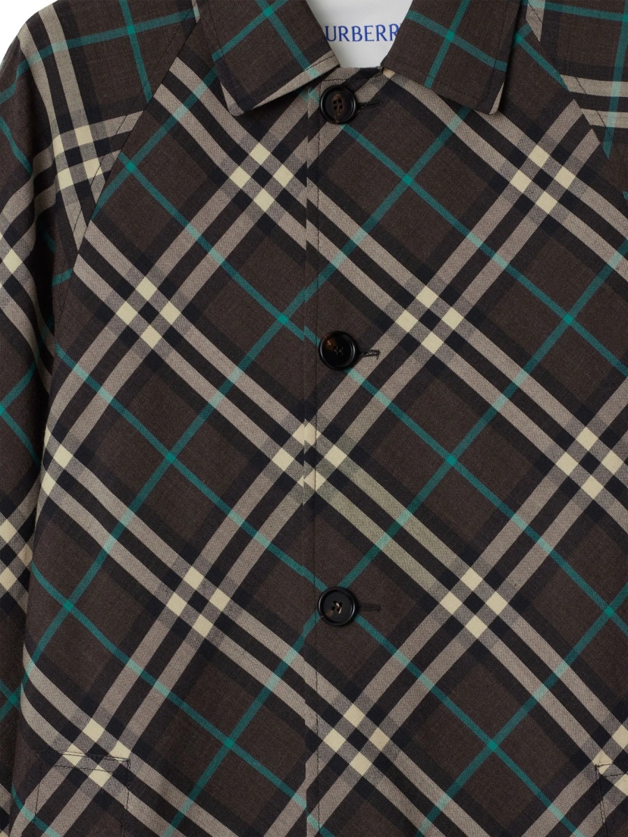 Trenci Burberry maro din polyester si corn - Img 5
