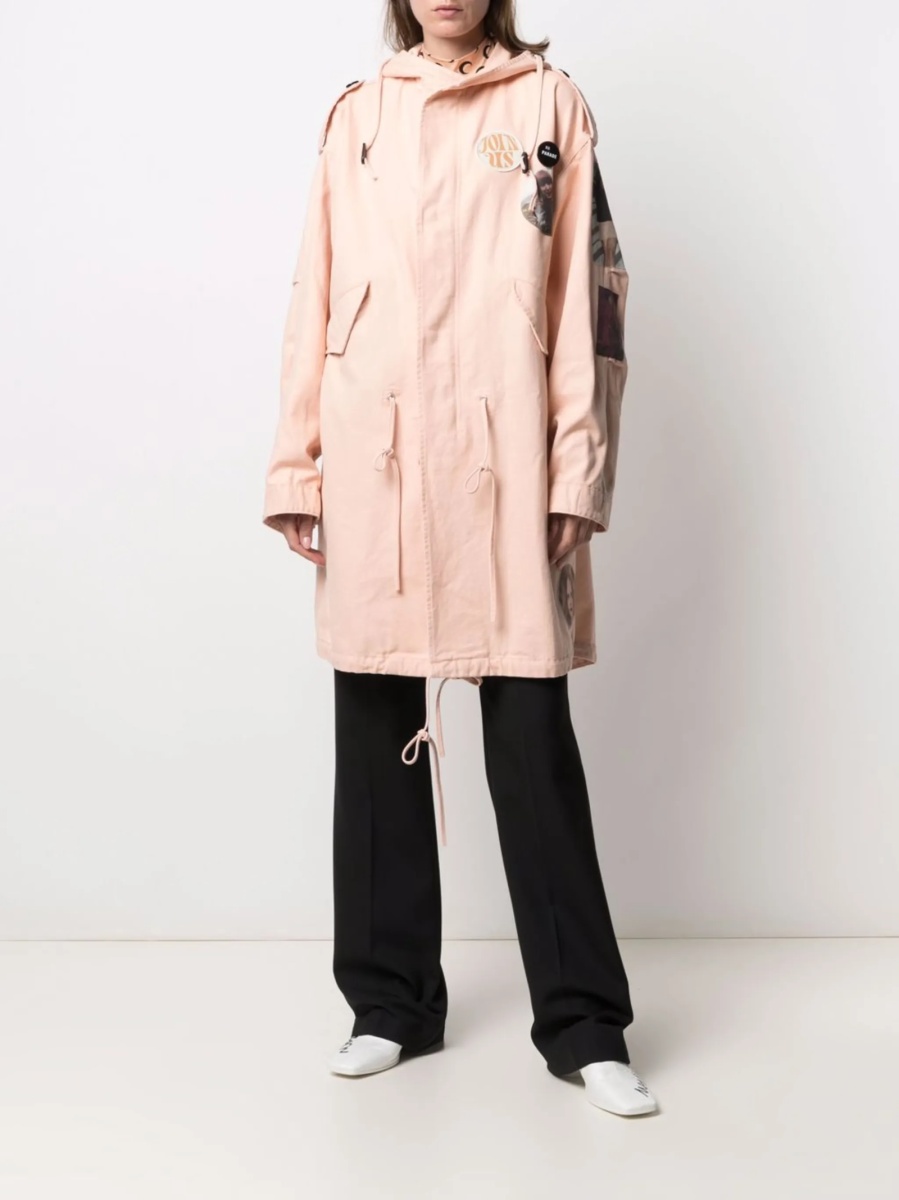Trenci Raf Simons roz din bumbac - Img 3