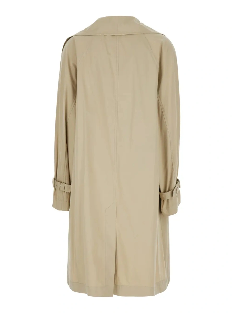 Trenciuri TOTÊME Oversized Cotton Trench with beige cotton women - Img 2