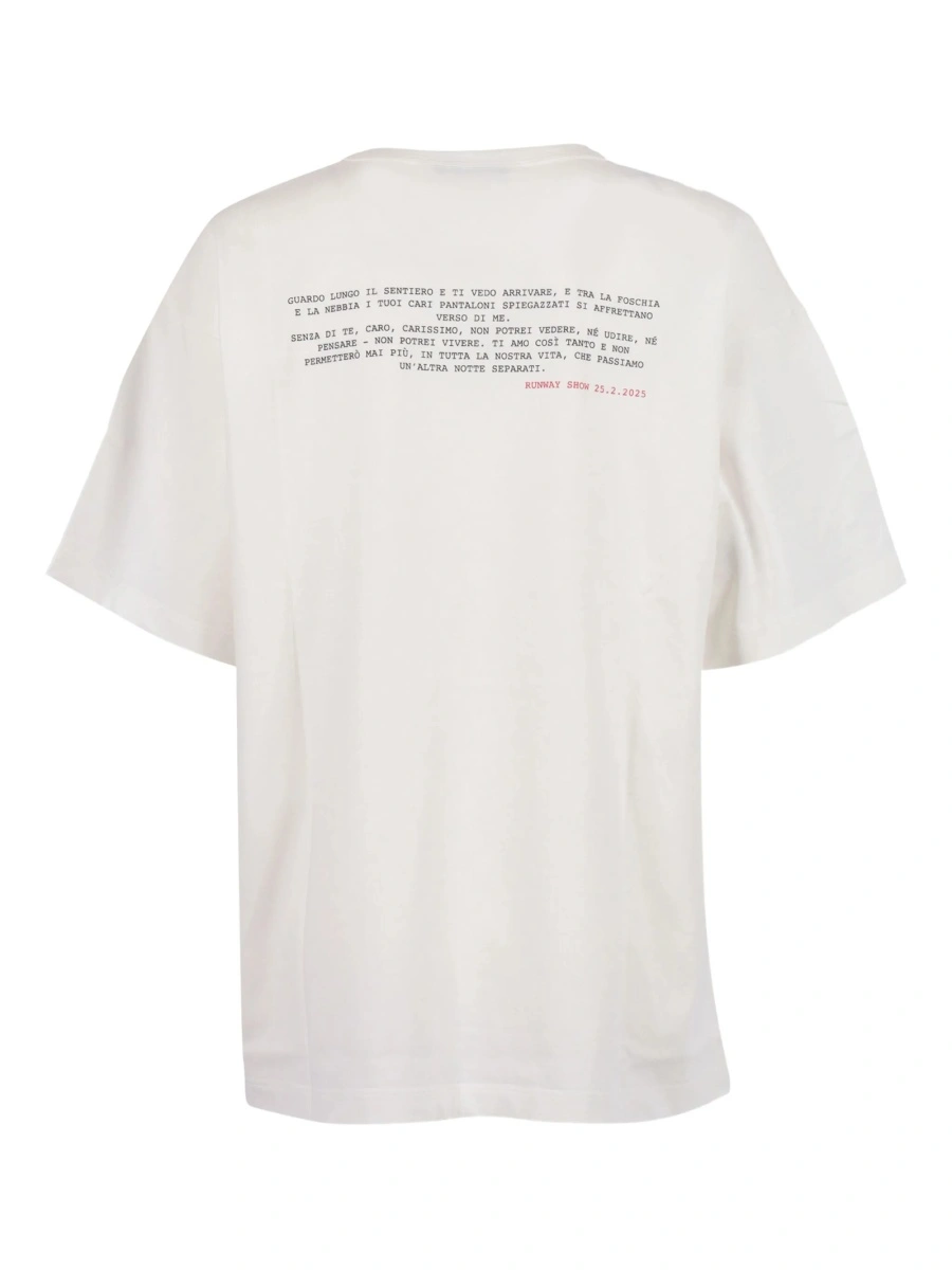 Tricou Alberta Ferretti alb - Img 2
