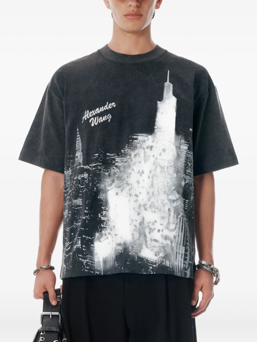 Tricou Alexander Wang negru - Img 4