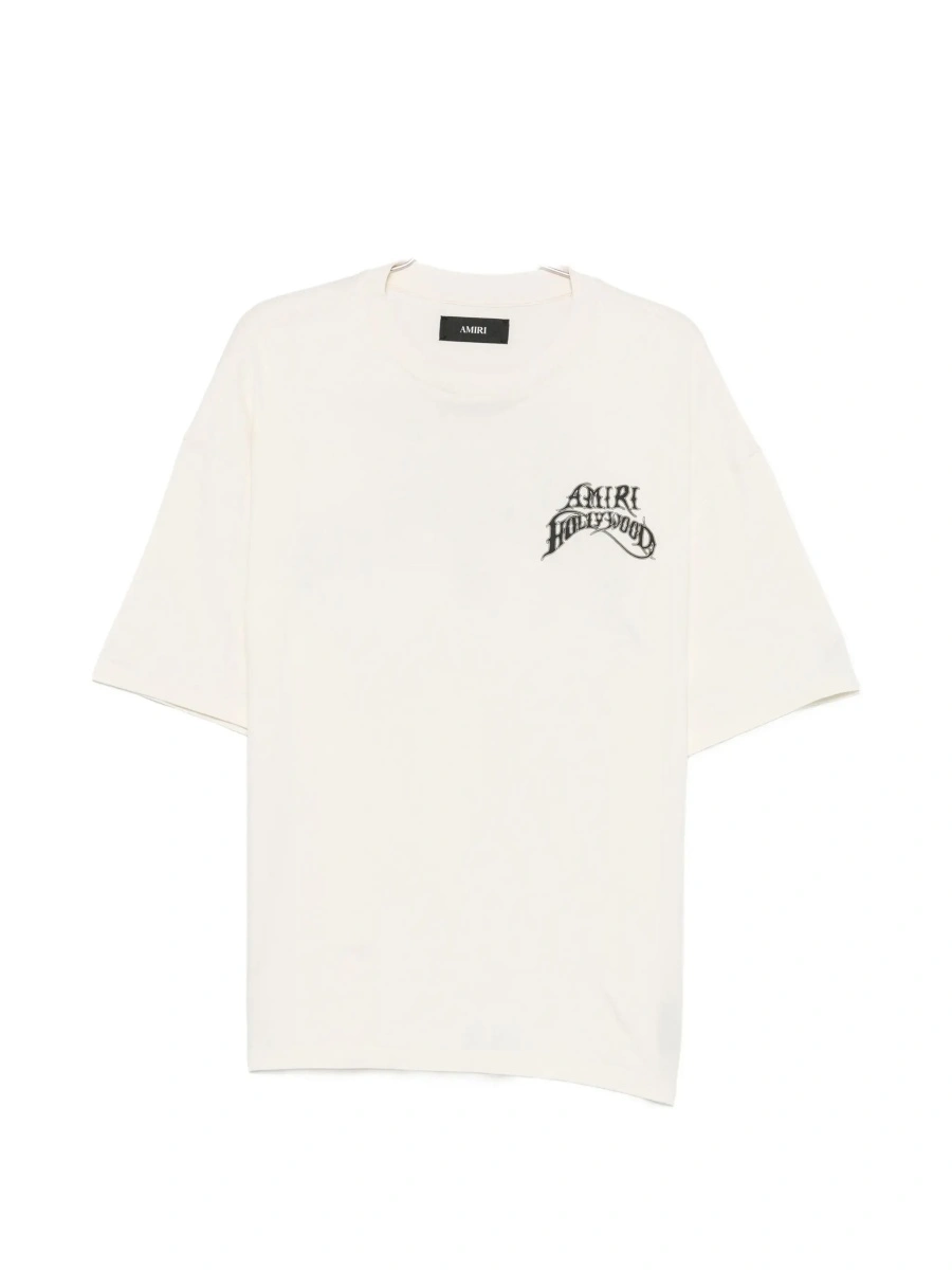 Tricou AMIRI alb din bumbac - Img 8