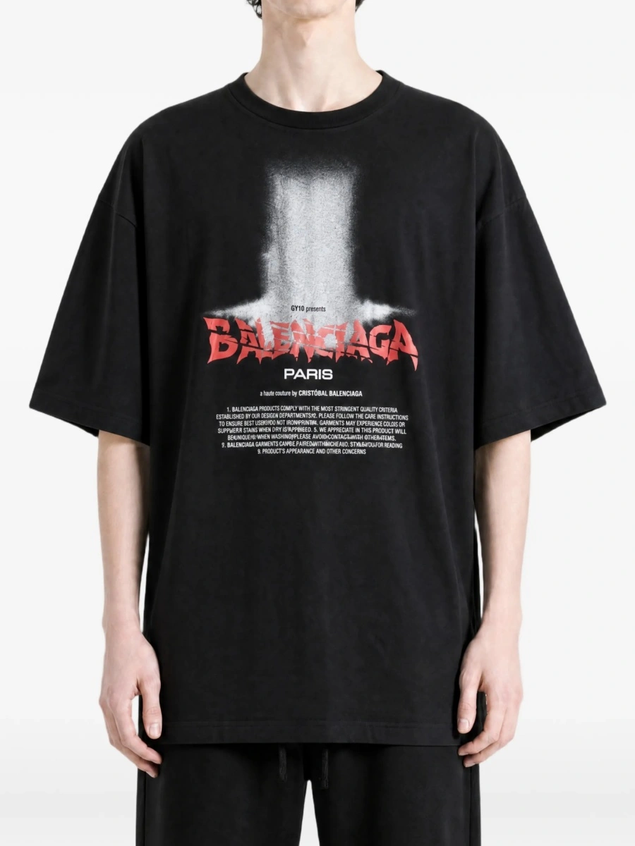 Tricou Balenciaga negru - Img 2