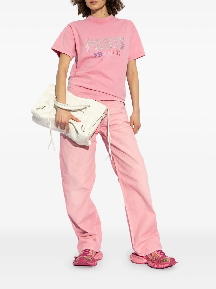 Tricou Balenciaga roz - Img 2
