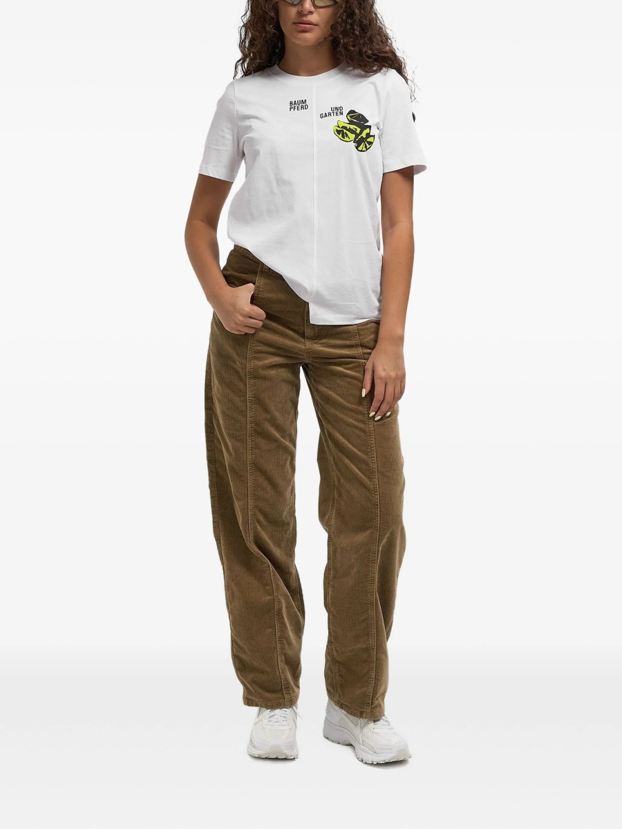 Tricou Baum und Pferdgarten alb - Img 2