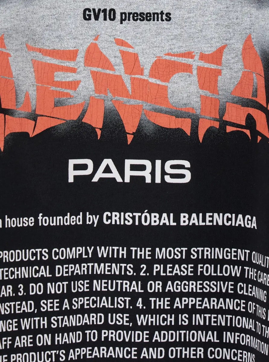 Tricou Black Crew Neck T-Shirt with Maxi Logo Print on the Front in Cotton for Men - Img 2