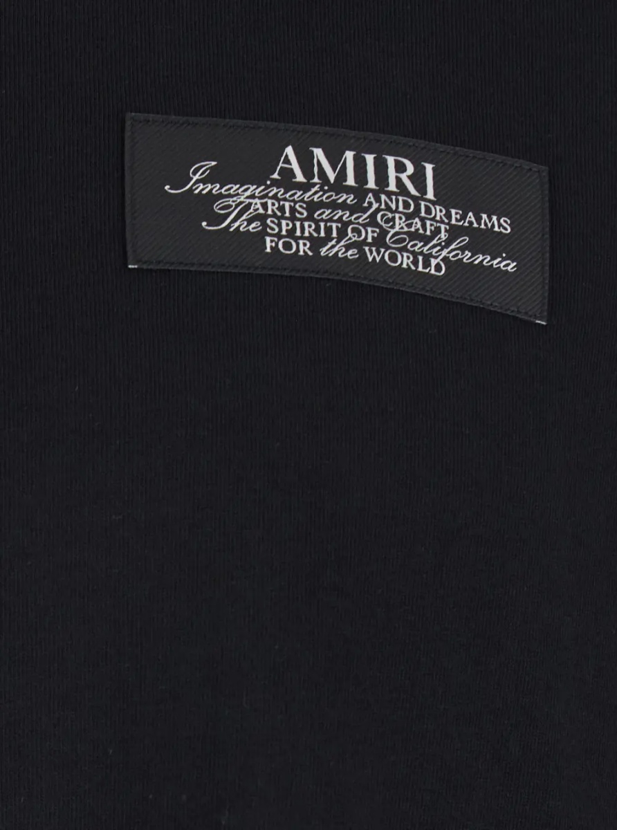 Tricou Black T-Shirt with Spirit Print on the Front in Cotton Men - Img 3