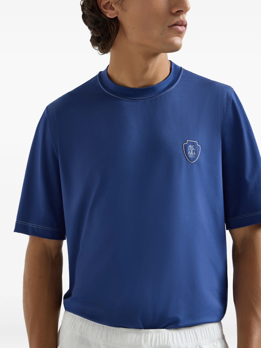 Tricou Brunello Cucinelli albastru - Img 5