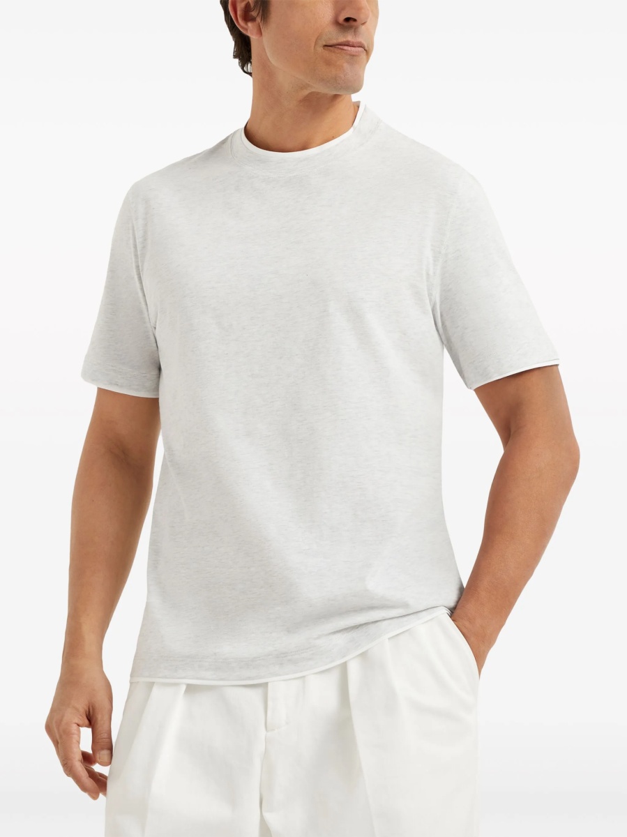Tricou Brunello Cucinelli alb - Img 3