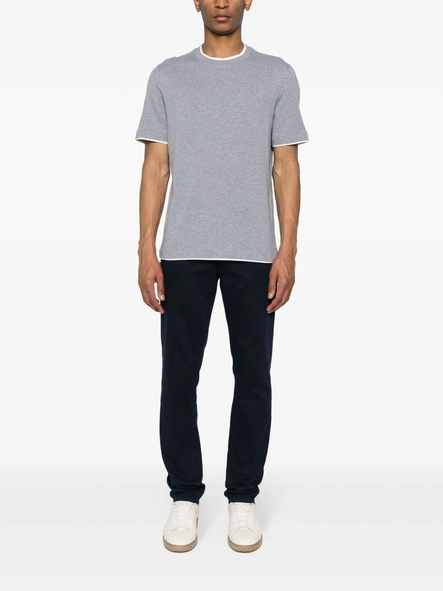 Tricou Brunello Cucinelli gri - Img 2