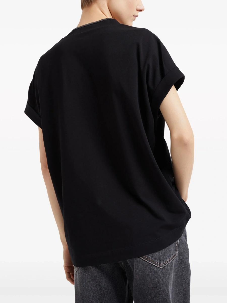 Tricou Brunello Cucinelli negru - Img 4
