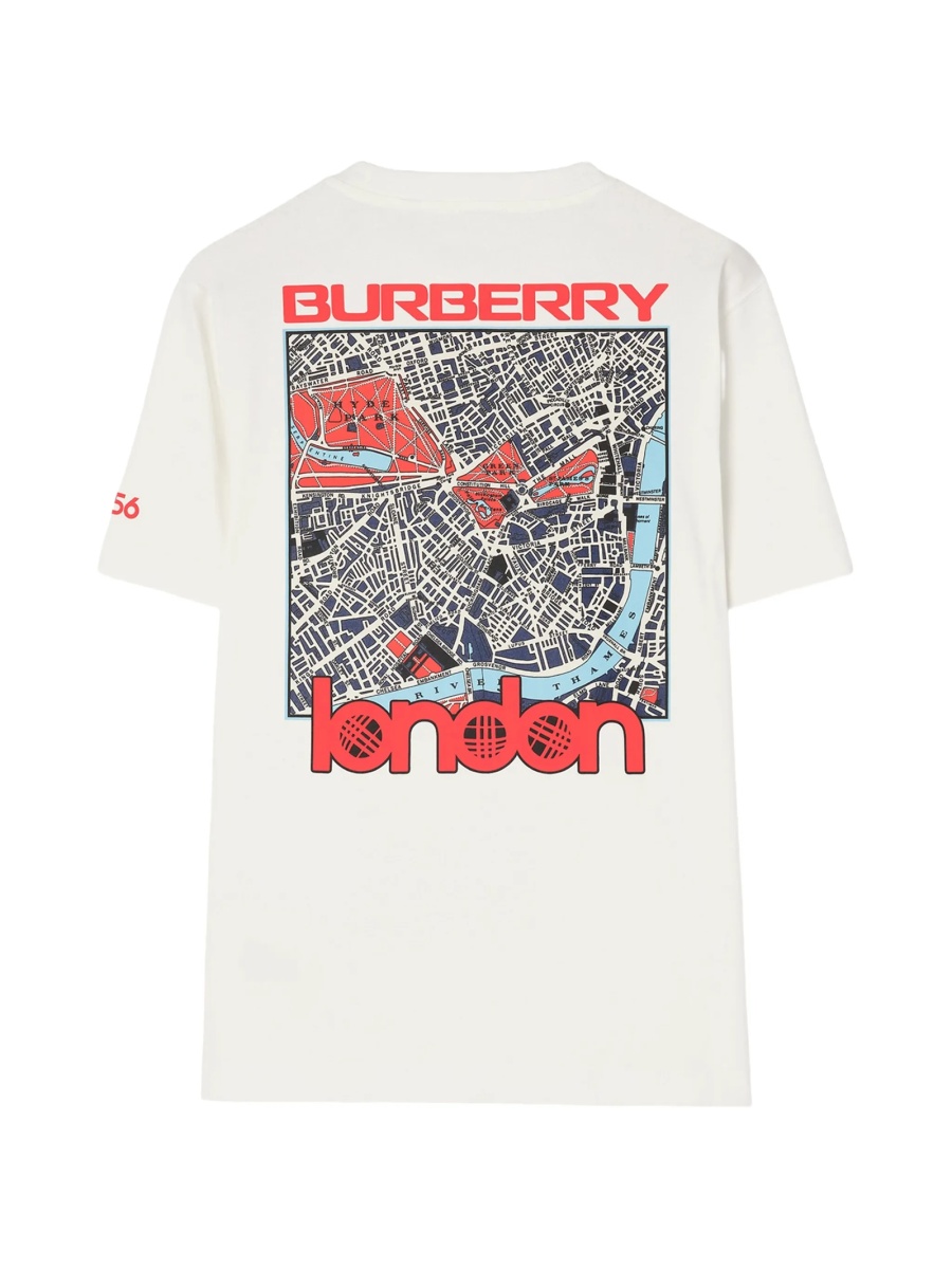 Tricou Burberry alb din bumbac - Img 2