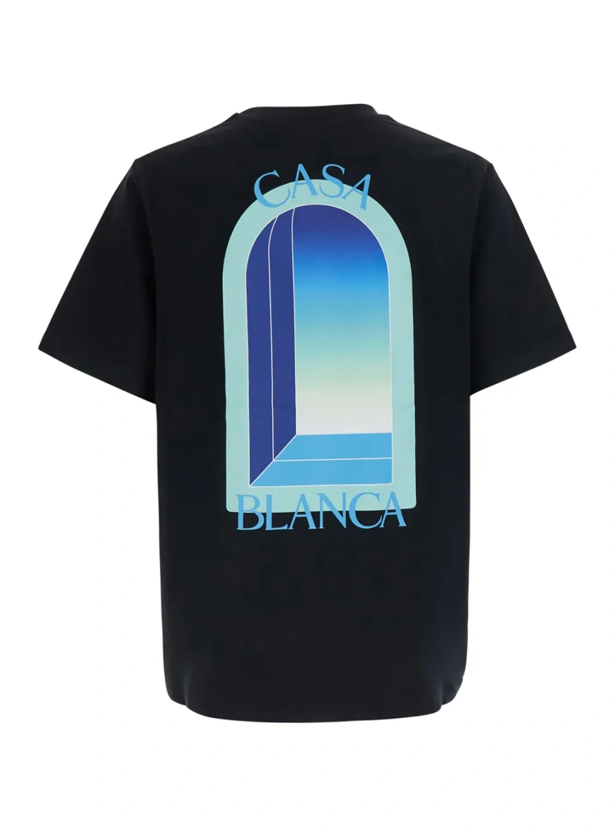 Tricou Casablanca negru din bumbac - Img 2