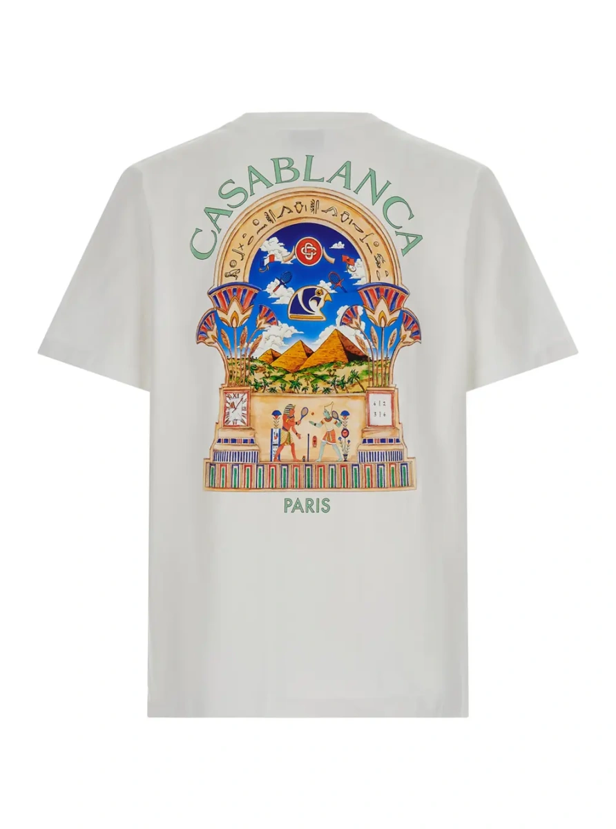 Tricou Classic T-shirt with an essential line and in white Fabric unisex - Img 2