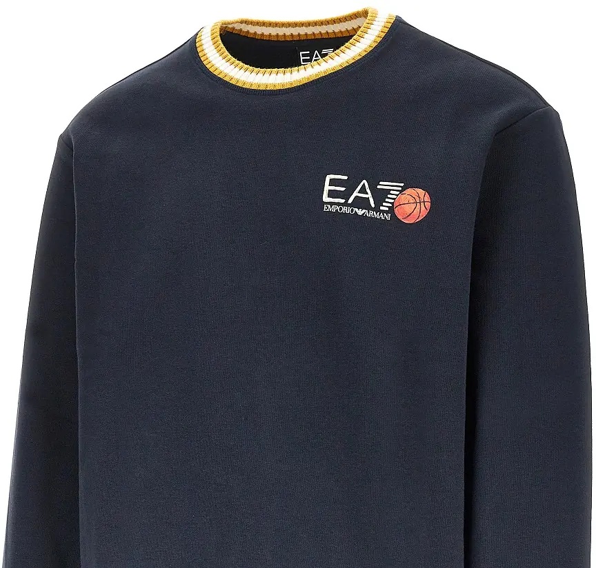 Tricou Cotton sweatshirt with logo print - Img 2
