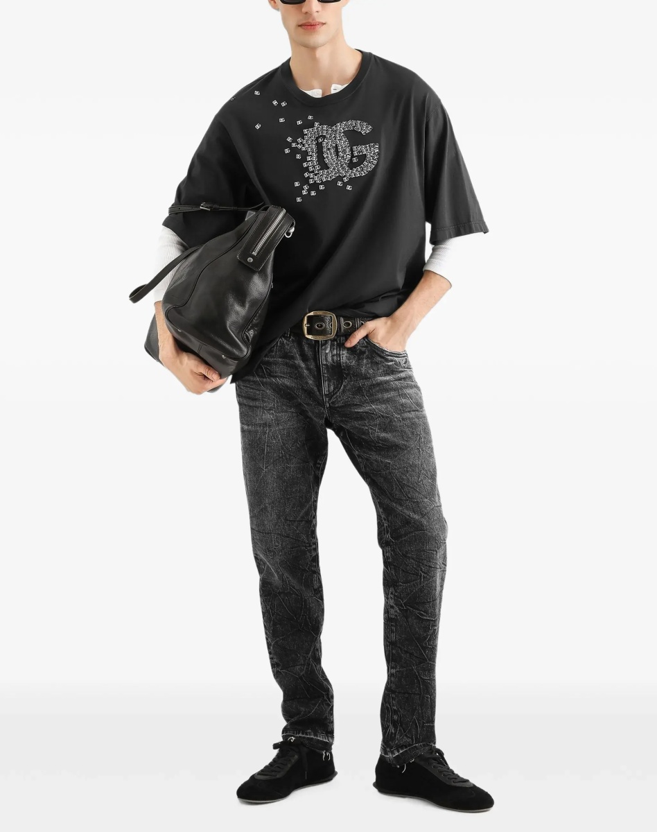 Tricou Cotton T-shirt with logo - Img 4
