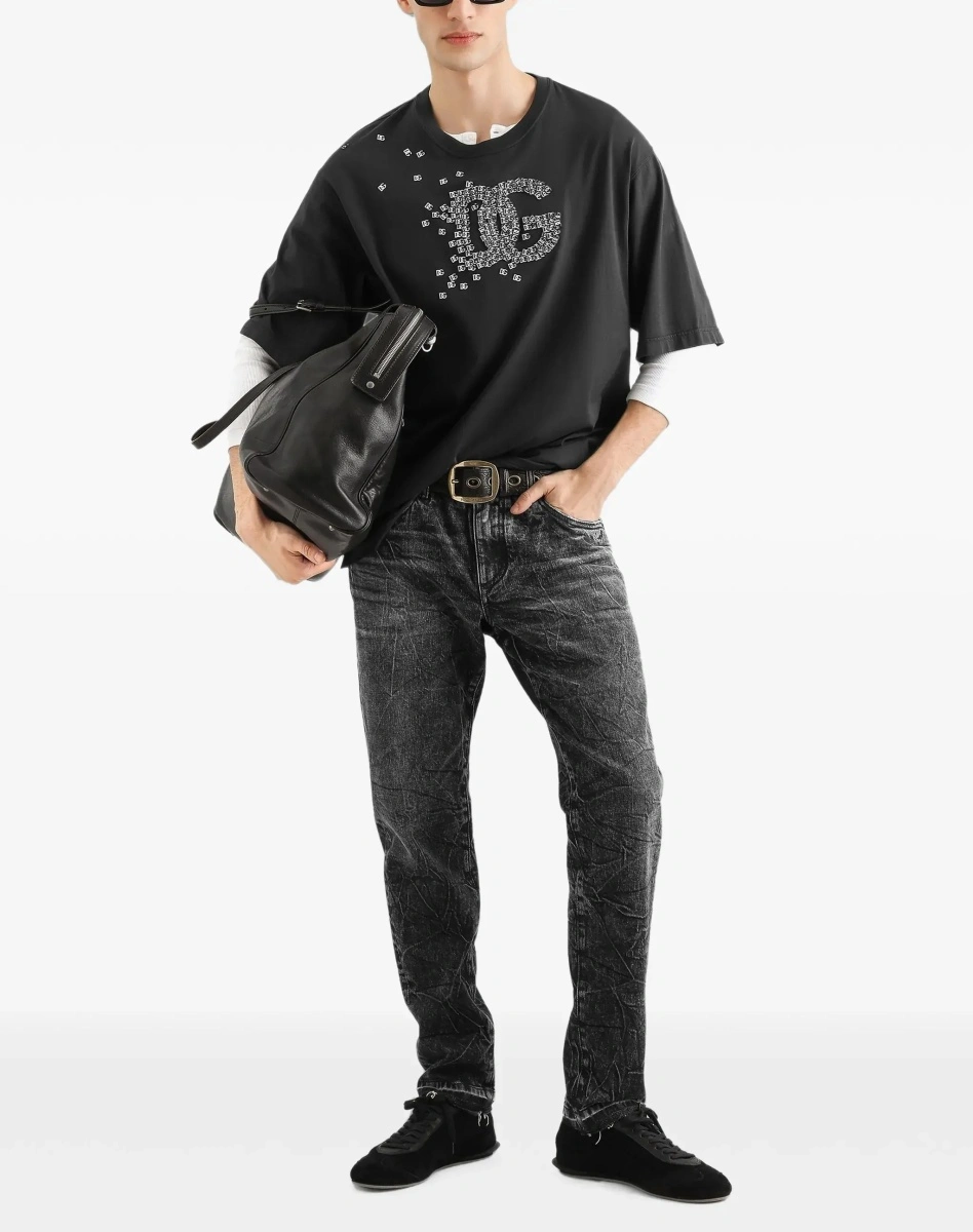Tricou Cotton T-shirt with logo - Img 4