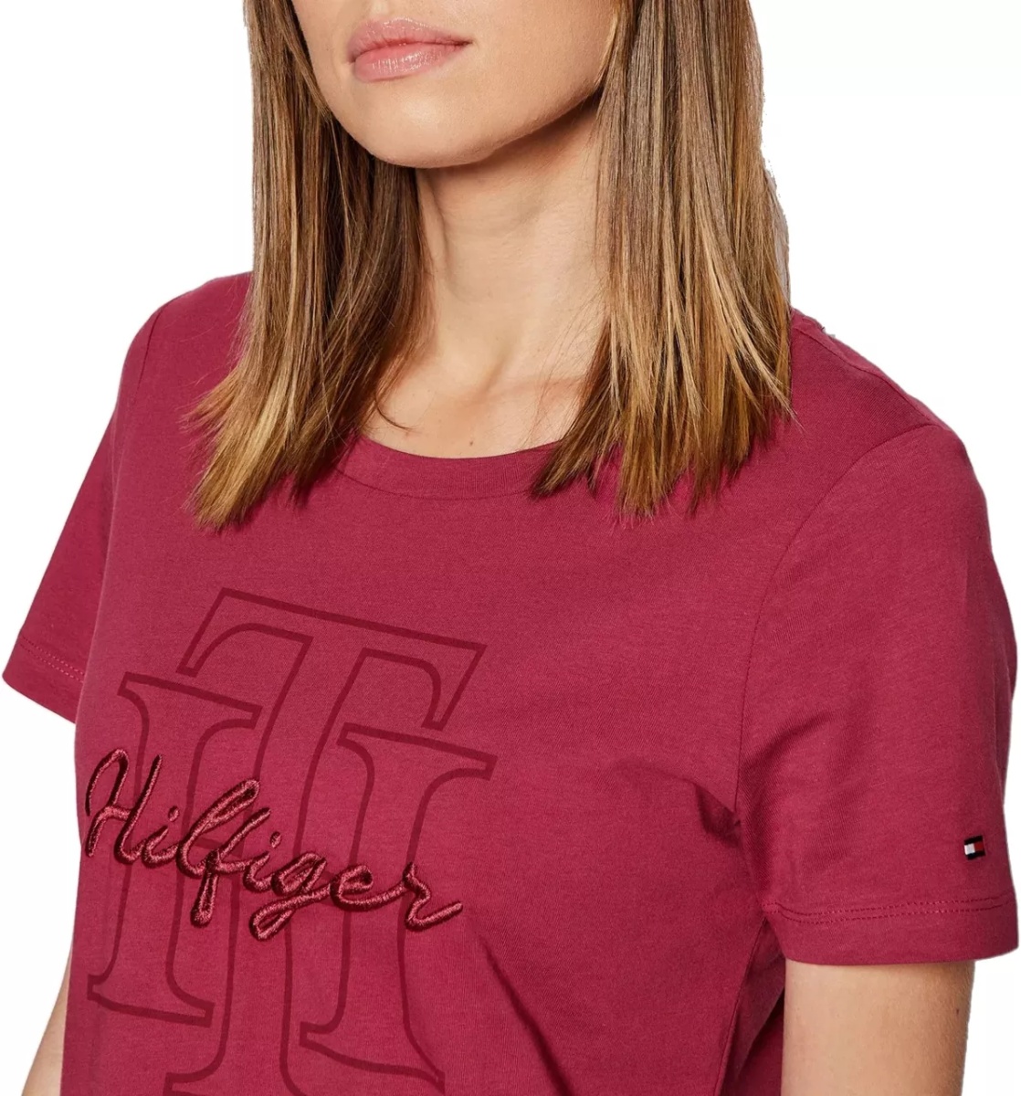 Tricou dama regular, decoltat - Img 4