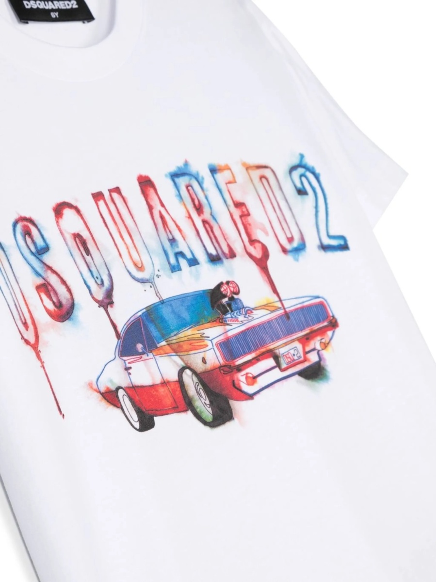 Tricou DSQUARED2 alb - Img 3