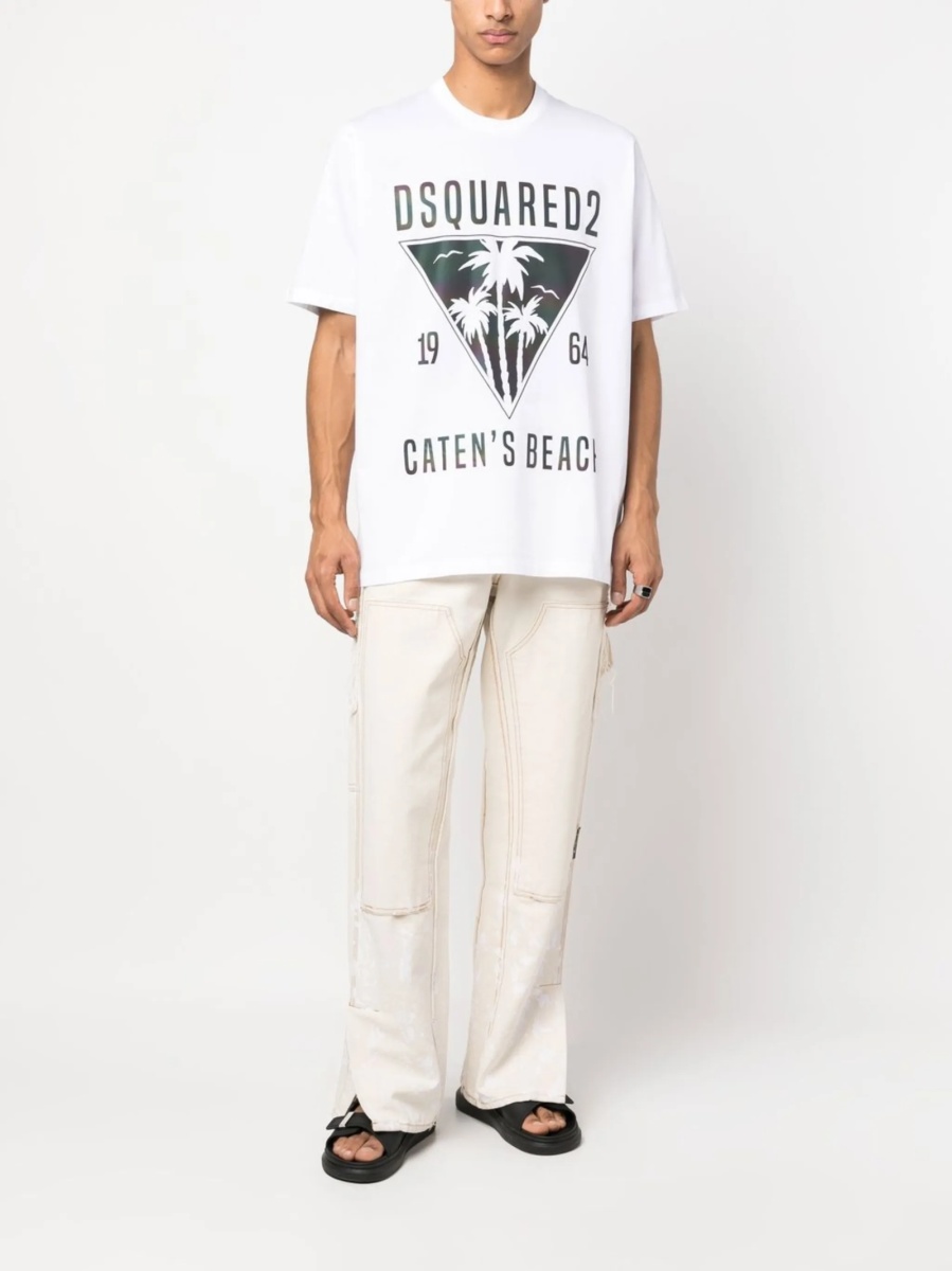 Tricou DSQUARED2 alb - Img 2