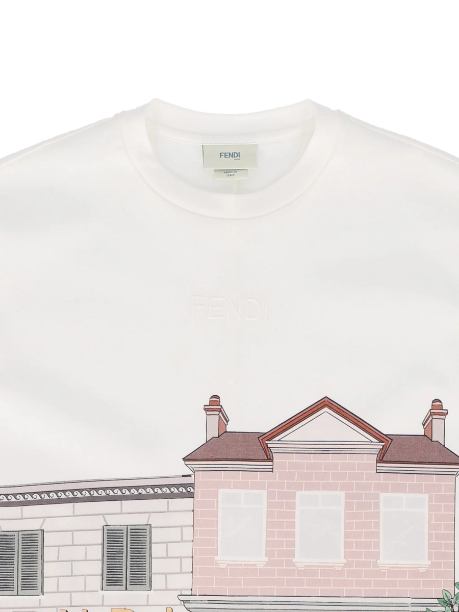 Tricou Fendi alb - Img 3