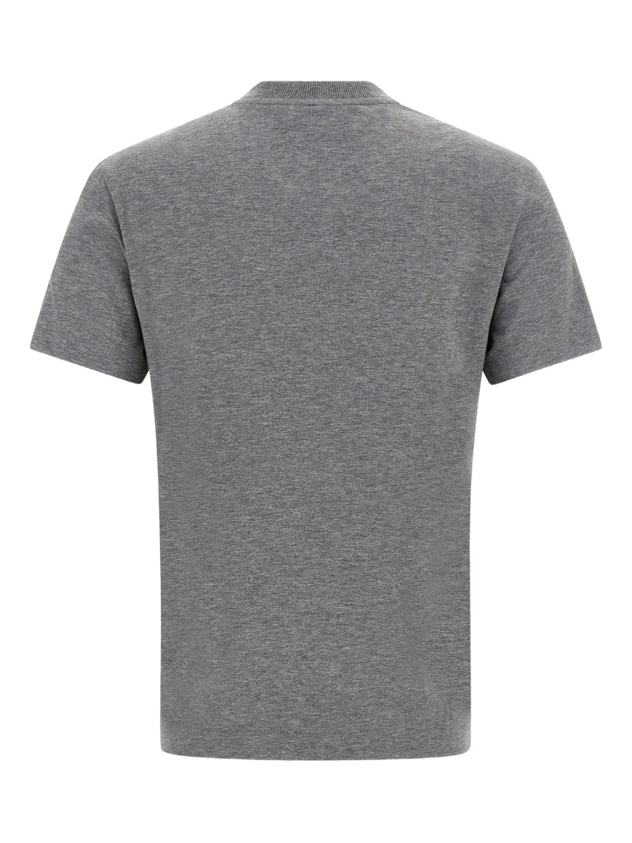 Tricou Fendi gri din bumbac - Img 4