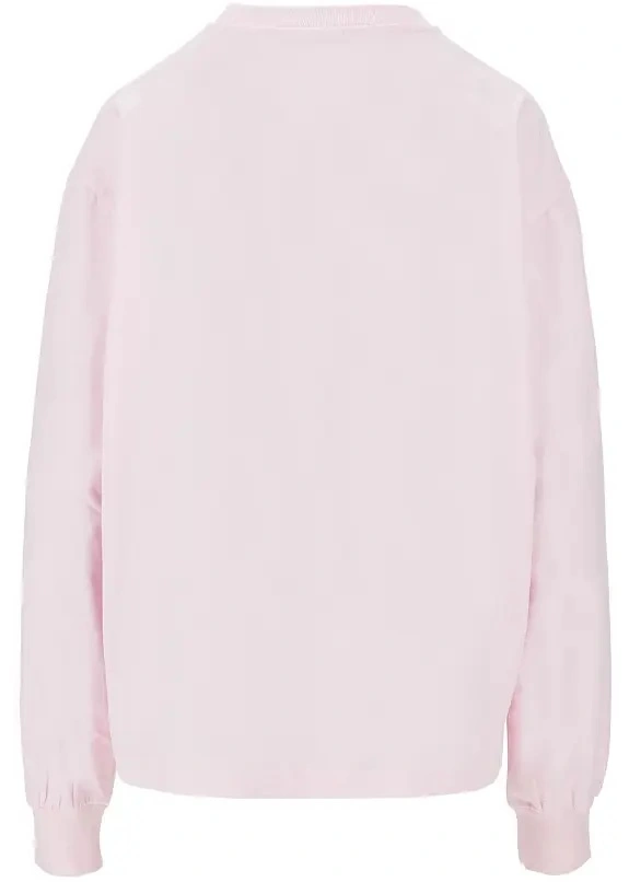 Tricou Ganni roz din jerse 'Crab' - Img 3