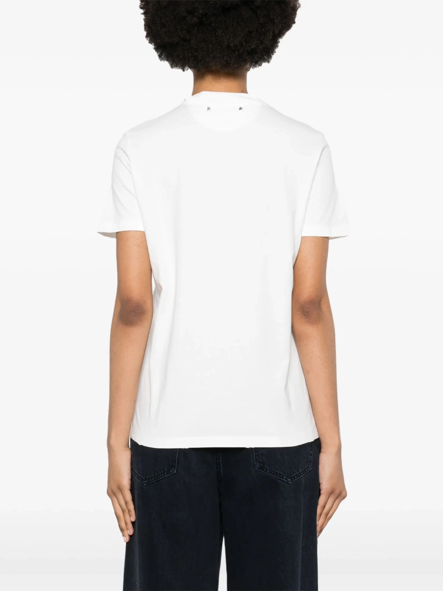 Tricou Golden Goose alb - Img 4