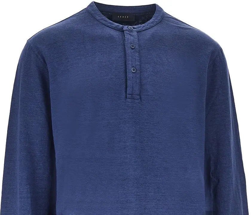 Tricou 'Henley Deck' linen jersey T-shirt - Img 2